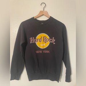 Rare. Vintage. Hard Rock. New York. Crewneck sweatshirt.